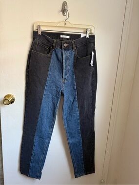 NWT Pacsun Two-Tone Black and Blue High-Waist Women’s Jeans